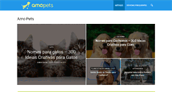 Desktop Screenshot of amopets.com.br